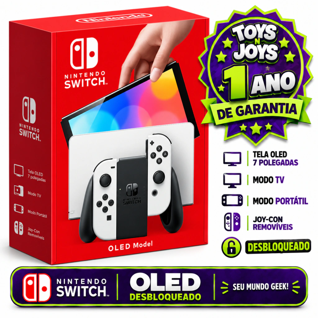Console Nintendo Switch OLED Neon Destravado 128GB
