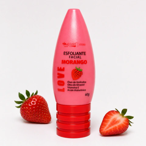 Esfoliante Facial de Morango Max Love – 60g