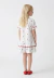 Vestido Infantil em Voal de Algodão bordado de Corações - Petit Club