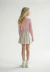 Conjunto Infantil com Blusa Canelada e Saia em Malha Tweed na internet