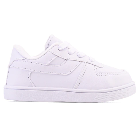 DukKids Tênis Infantil Street City - Branco/Branco
