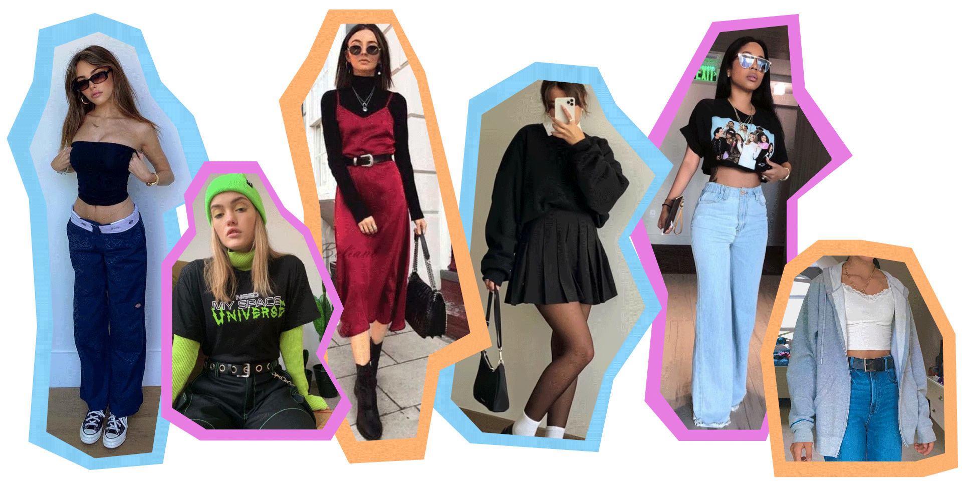 Looks tendência Y2K - Anos 2000