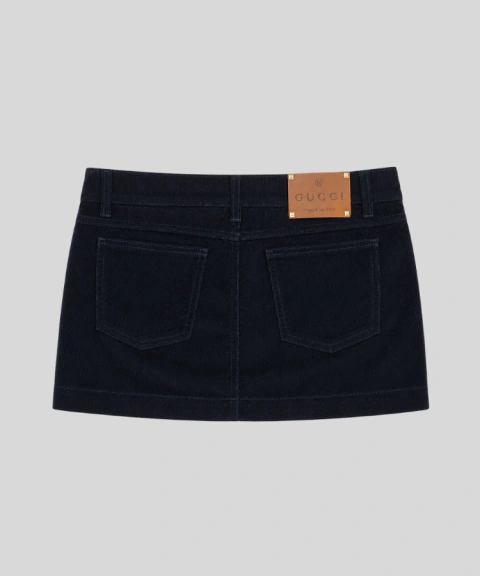 GUCCI CORDUROY MINI SKIRT