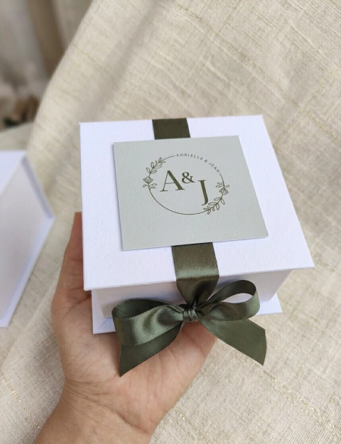 Kit Caixa Convite Padrinho de Casamento 10x10x5cm