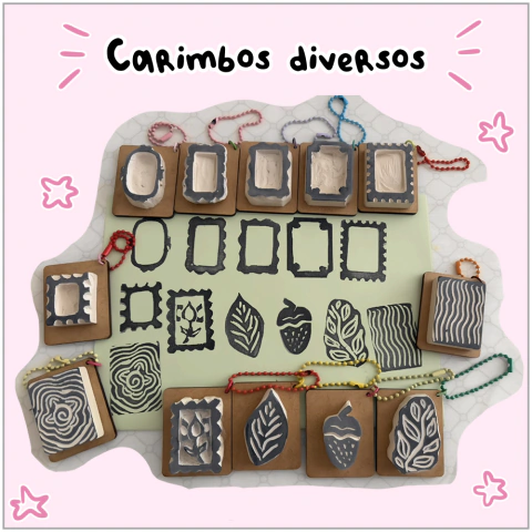 Carimbos artesanais diversos!
