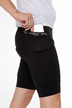 Bermuda de Ciclismo Masculina com Forro em Espuma e Bolsos Laterais (Way)