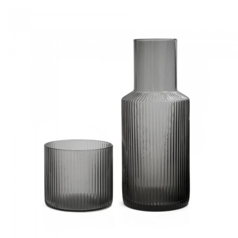Set Jarra + Vaso de Vidrio Fumé – Buona Notte