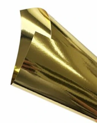 Papel laminado A4 Dupla Face Dourado 180g