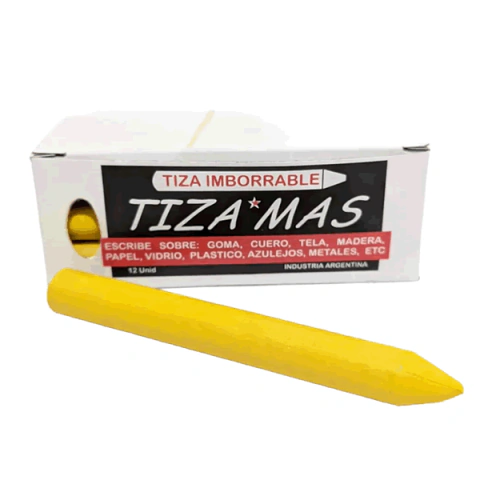 TIZA AMARILLA X 12 UNIDADES TIZAMAS