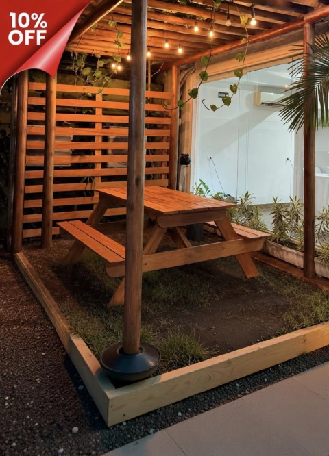 Mesa Piquenique Externa em Madeira de Lei