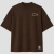 Camiseta Oversized Seguimos Aquele Que Primeiro Nos Amou - Marrom