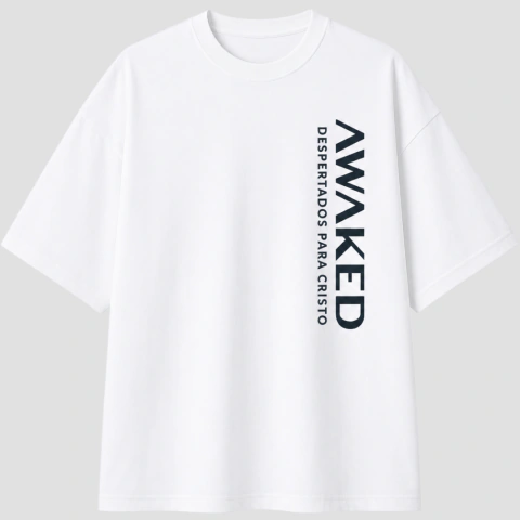 Camiseta Oversized Awaked Despertados - Branco