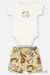 CONJUNTO BODY E SHORT BICHINHOS EM SUEDINE - UP BABY na internet