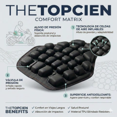 Asiento Inflable para Motos Piloto Universal - comprar online