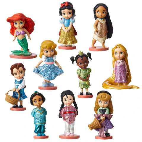 Conjunto de Miniaturas Disney Animators' Collection Deluxe Figurine Playset - 10 Peças