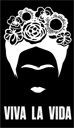 Camiseta Basica VIVA LA VIDA PRETA ESTAMPA MINIMALISTA - Manifesto Estamparia