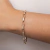 Pulseira Elos Cadeado Abaulados Rommanel - Banhada a Ouro 18k - 552198 - comprar online