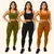 Kit 3 Conjuntos Academia Calça Legging e Top Cós Alto - comprar online