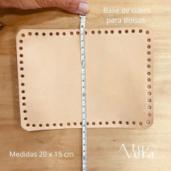 Imagen de Base de cuero para Bolsos - Rectangular