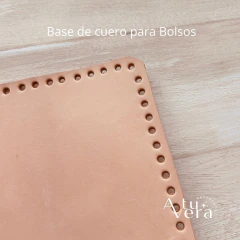 Base de cuero para Bolsos - Rectangular - comprar online
