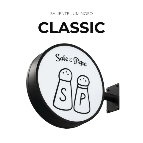 Cartel Saliente Redondo Classic