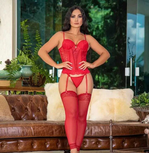 Espartilho de Luxo - Vermelho