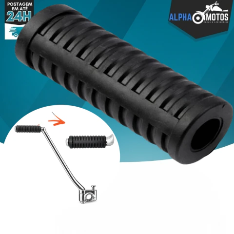 Borracha do Pedal de Partida Kick - Cg Titan Fan Start Cargo Nxr Bros Xtz 125 Ybr Factor Yes Intruder