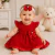 Vestido Princesa Bebê Luxo com Tiara 100% Algodão Várias Cores Detalhes em Voal e Cetim