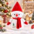 Boneco de Neve de Pelúcia 22cm Enfeite Natalino Urso Decoração de Natal