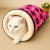Toca de Gato Cama Pet Saco de Dormir com Sherpa Macio Quentinho Caminha para Pet na internet