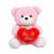 Urso de Pelúcia Ted com Coração Bordado Urso Para Nicho Ursinho Decoração - loja online