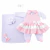 Saída Maternidade Menina Eliza Azul Kit 05 Peças Roupas de Bebê - Girassol Enxoval