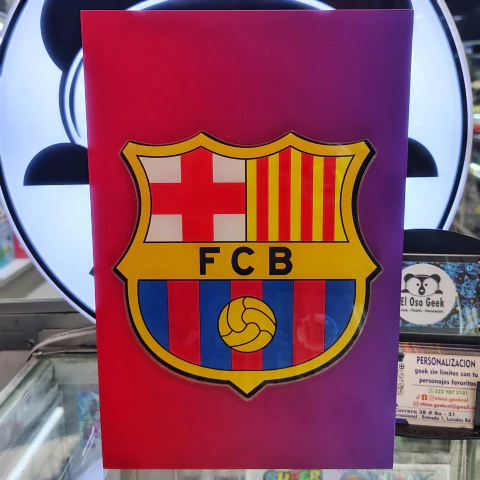 Cuadro 3D + Alcancía Barcelona