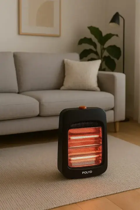 Estufa Eléctrica Infrarroja 3 Velas 2 Niveles De Potencia