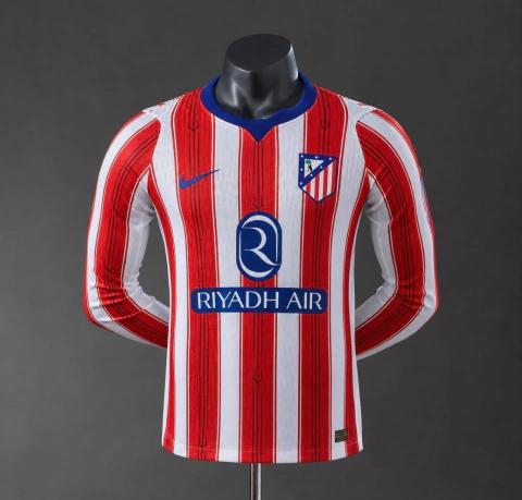 Camisa Atlético de Madrid Manga Longa Torcedor