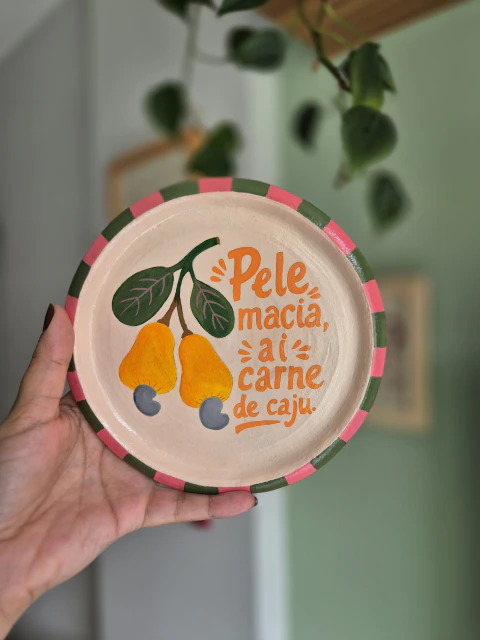 Trio cajuzinho | Pele macia, ai, carne de caju | 16 cm