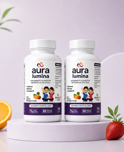Kit c/02 Aura Kids Lúmina Suplento Infantil