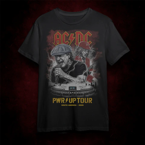 Remera AC/DC PWR UP Tour | Modelo Músicos