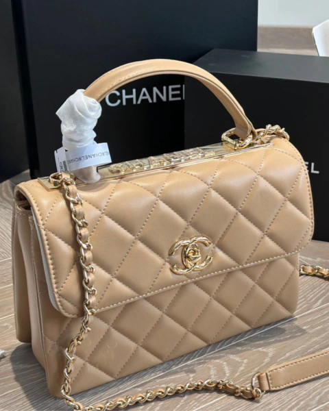 Chanel Lambskin Handle Bag