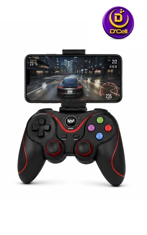 Controle Gamer Bluetooth - Android/iPhone com Suporte - Recarregável (AL-G7)