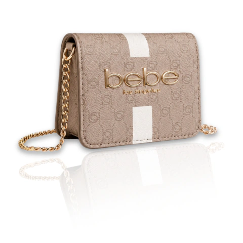 Bolso Crossbody Para Dama Bebe Paisley Flap Taupe Original