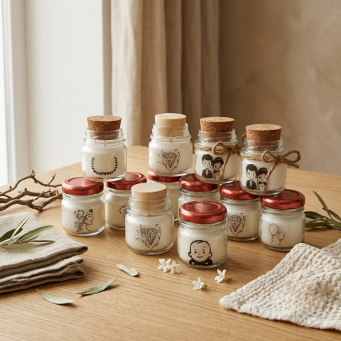 Mini Vela Aromática Lembrancinha Personalizada