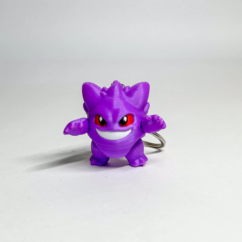 Chaveiro Gengar Articulado 3D | Queroaki