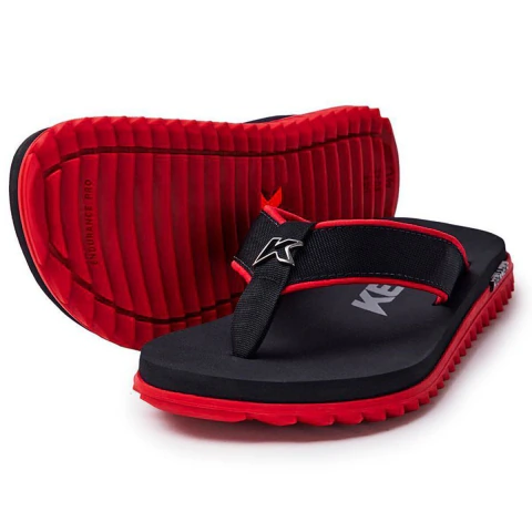 1300022303-2 SANDALIA KENNER KIVAH CUSHY NYLON VERMELHO/PRETO