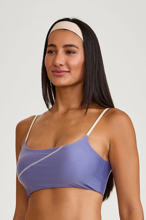 TOP BICOLOR / LILAS ALFAZEMA /