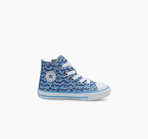 TENIS CK13000001 CHUCK TAYLOR ALL STAR SIDE ZIP AZUL/AMENDOA/BRANCO 19