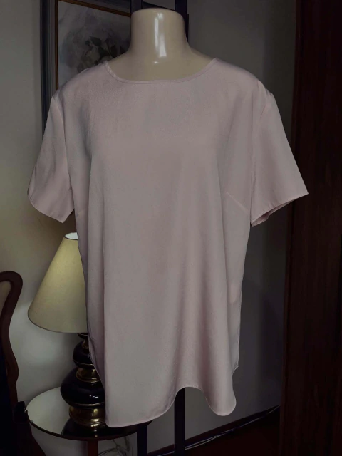 Camiseta Gregory rosa salmão em crepe