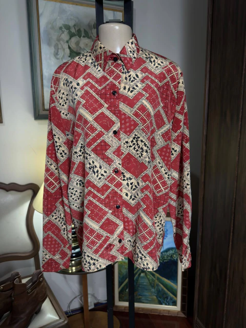 Camisa vintage estampada