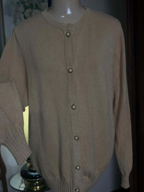 Cardigan vintage de tricô (buclê)