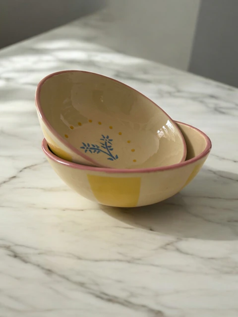 Bowl Listras Amarelo (Cerâmica)